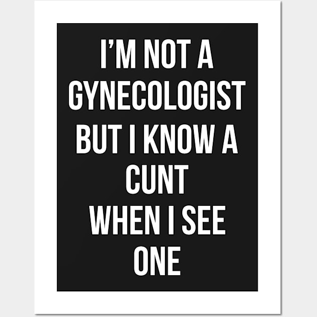 I'm Not A Gynecologist But I Know A T-Shirt, Mug Wall Art by teehobbies